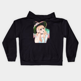 Spring Witch a cold stare Kids Hoodie